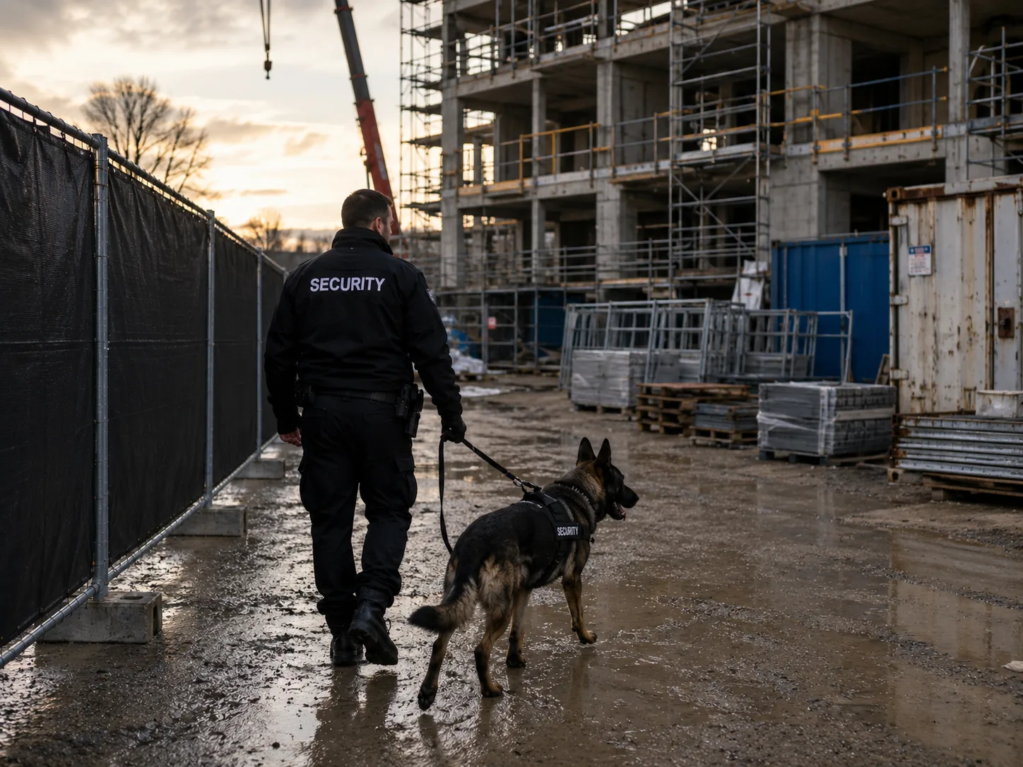 Hondengeleider voor terreinbeveiliging